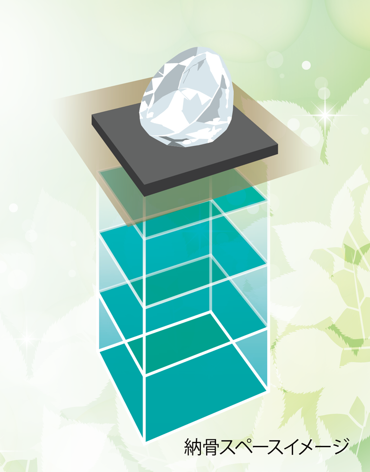 大阪府守口市の「本性寺」のクリスタルガーデン ダイヤモンド【樹木葬】